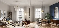 Tappeto Wilton - Pavia (beige/nero)
