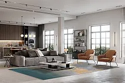 Tappeto Wilton - Lesley (blu/grigio/turchese)