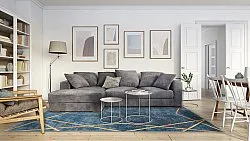 Tappeto Wilton - Zaros (blu/oro)