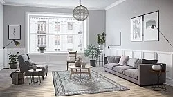 Tappeto Wilton - Amer (nero/bianco)