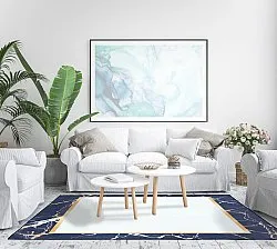 Tappeto Wilton - Cerasia (blu/bianco/oro)