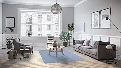 Tappeto In Lana - Hamilton (Faded Denim)