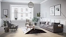 Tappeto Wilton - Savino (nero/bianco/grigio)