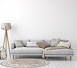 Tappeti rotondi - Adeleine (beige)