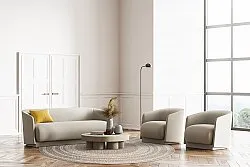 Tappeti rotondi - Indoor/Outdoor Angus (beige)