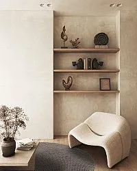 Tappeti rotondi - Avafors Wool Bubble (marrone)