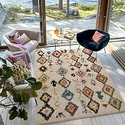 Tappeto A Pelo Lungo - Siddel Natural Cotton Shaggy (beige/multi)