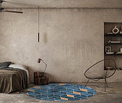 Tappeto rotondo - Brigooda (azzurro)