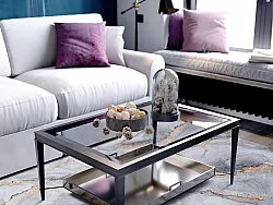 Tappeto Wilton - Genova (grigio/bianco/oro)