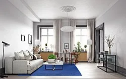 Tappeto In Lana - Hamilton (Classic Blue)