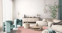 Tappeto In Lana - Hamilton (Coral Pink)
