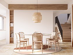 Tappeti rotondi - Jade (beige/rosa)