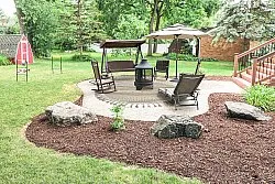 Tappeti rotondi - Indoor/Outdoor Athena (beige)