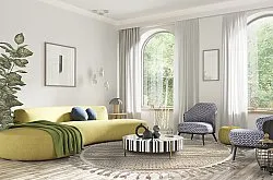 Tappeti rotondi - Indoor/Outdoor Athena (beige)
