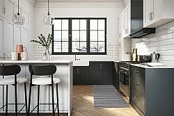 Tappeti In Plastica - Kensington (nero/bianco)