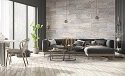 Tappeto rotondo - Mateur (grigio)