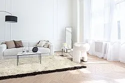 Tappeto In Lana - Nova (bianco/nero)