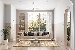 Tappeto In Lana - Palma (beige)
