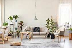 Tappeti rotondi - Indoor/Outdoor Kendall (cream/grigio)