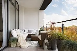 Tappeti rotondi - Indoor/Outdoor Hampton (grigio)