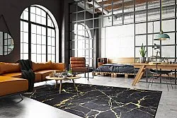 Tappeto Wilton - Vieste (nero/oro)