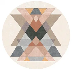 Tappeto rotondo - Jeral (beige/multi)
