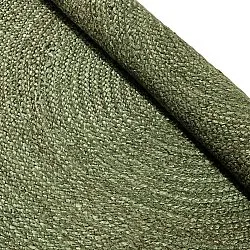 Tappeto rotondo in juta - Amasia (verde militare)