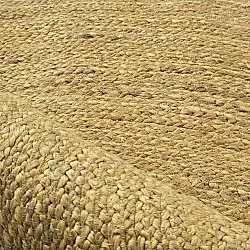 Tappeto rotondo in juta - Amasia (arancia)