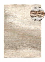 Tappeto In Iuta - Howrah Braided Jute (natura/bianco)