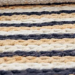 Tappeto In Iuta - Howrah Braided Jute (naturale/bianco/nero)