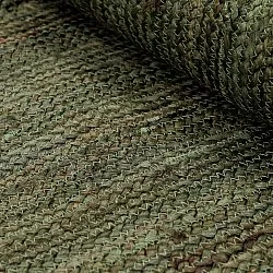 Tappeto In Iuta - Senaki (verde militare/bianco)
