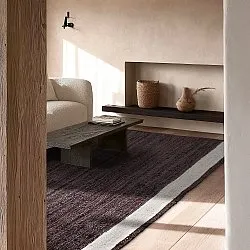 Tappeto In Iuta - Senaki (tortora scuro/bianco)