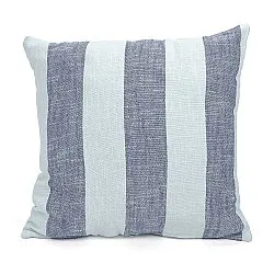 Federa - Kora stripe cotton cushion cover (blu navy/blu chiaro)