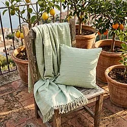Federa - Nalani cotton cushion cover (verde chiaro)
