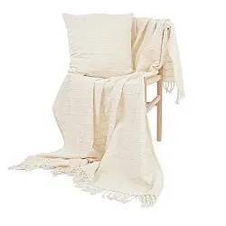 Coperte - Nalani cotton throw (crema)