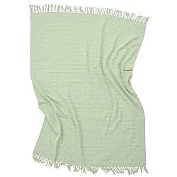 Coperte - Nalani cotton throw (verde chiaro)