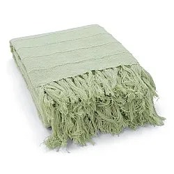 Coperte - Nalani cotton throw (verde chiaro)