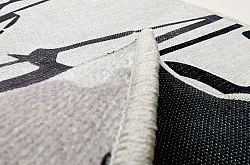Tappeto rotondo - Lawrance (grigio/bianco)