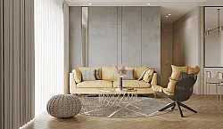 Tappeto rotondo - Lagos (beige)