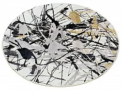 Tappeto rotondo - Lawrance (grigio/bianco)
