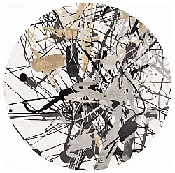 Tappeto rotondo - Lawrance (grigio/bianco)