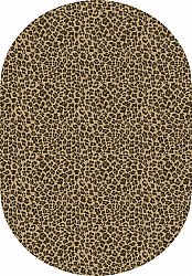 Tappeto ovale - Leopard (marrone)