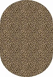 Tappeto ovale - Leopard (marrone)