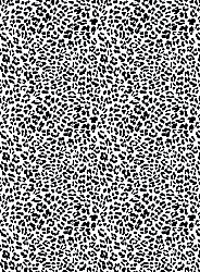 Tappeto Wilton - Leopard (nero/bianco)