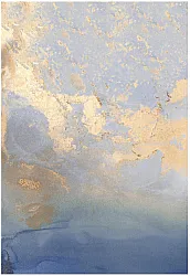 Tappeto Wilton - Lesley (blu/oro)