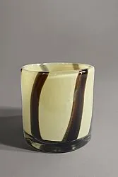 Porta candele S - Zuri (giallo chiaro/marrone)