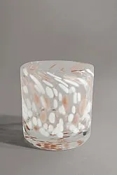 Porta candele S - Haven (bianco/beige)