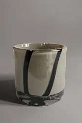 Porta candele S - Zuri (grigio/nero)