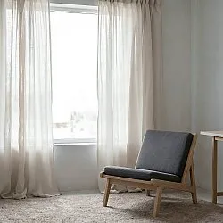 Tende Set da 2 - Tenda misto lino Lumira (bianco)