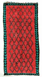 Tappeto Berberi Dal Marocco Boucherouite 370 x 170 cm